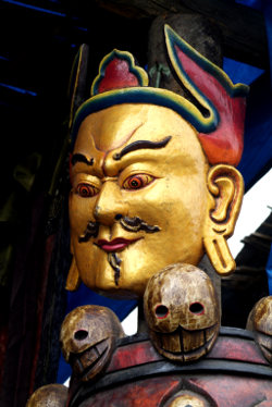 Maske für das Tempelfest Thimphu